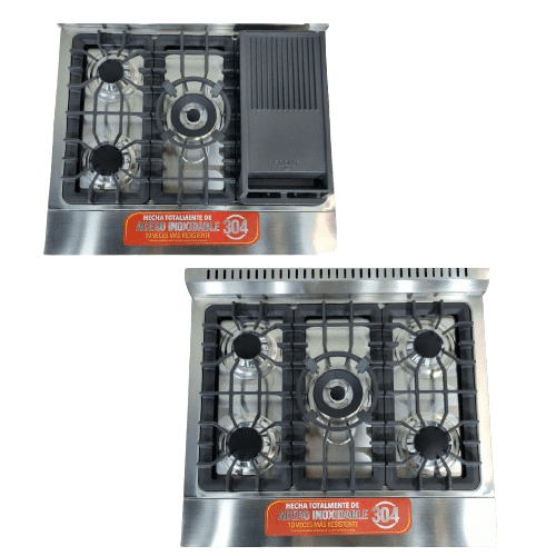 Estufa con Horno XL 30" de 5 Quemadores a Gas Estilo Comercial Acero Inoxidable RCA RCCC840