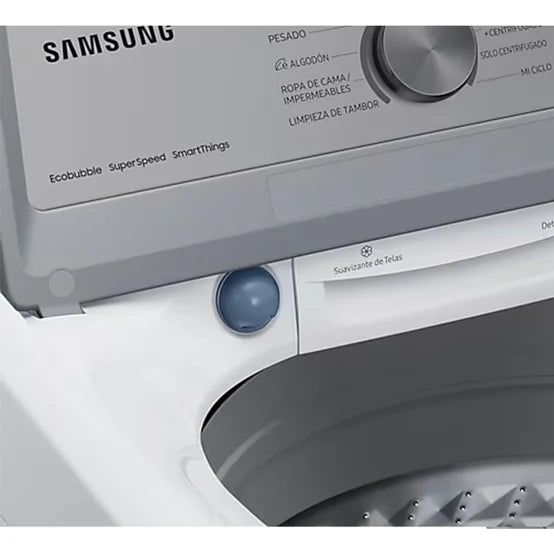 Lavadora Carga Superior 23kg Wifi Smarthings Inverter Samsung WA23C3553GW/AP