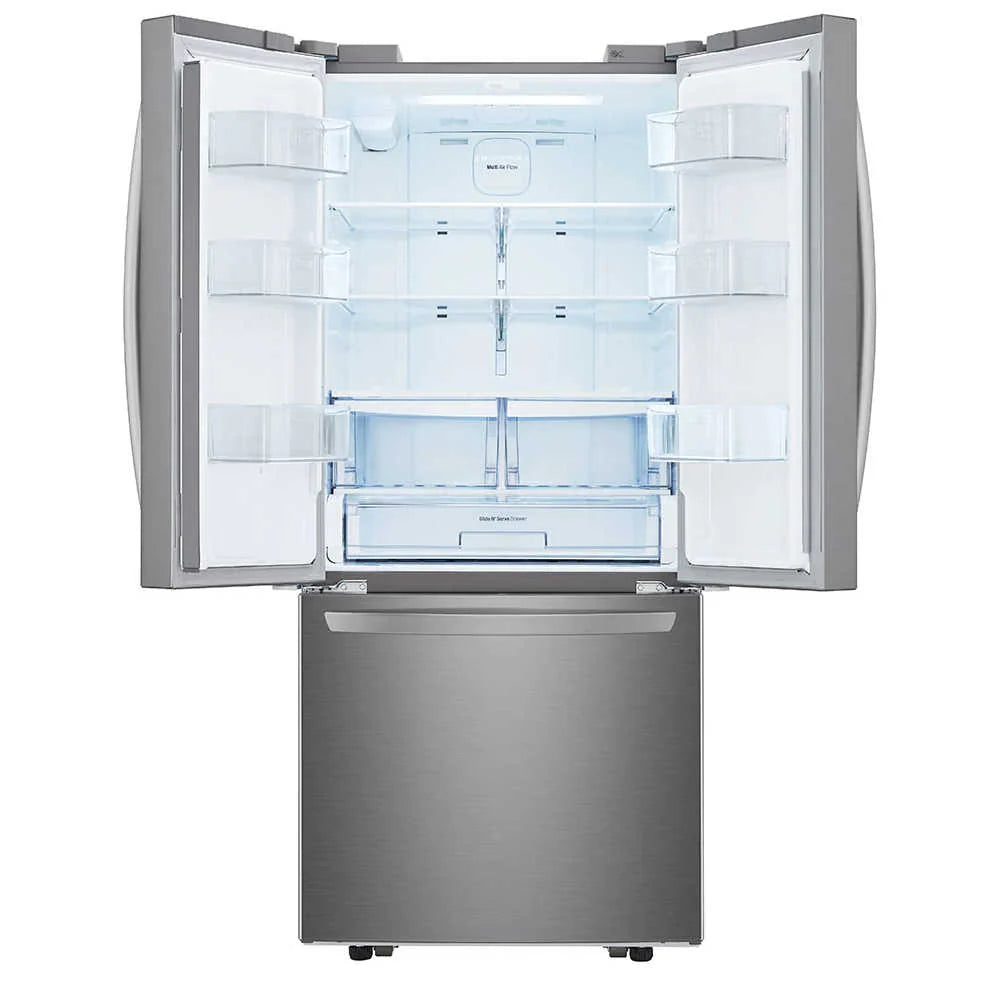 Refrigeradora French Door 22p3 Inverter Multi Air Flow Moist Balance Crisper Smart Diagnosis con Dispensador de Agua LG LM22SGPK Nevera.