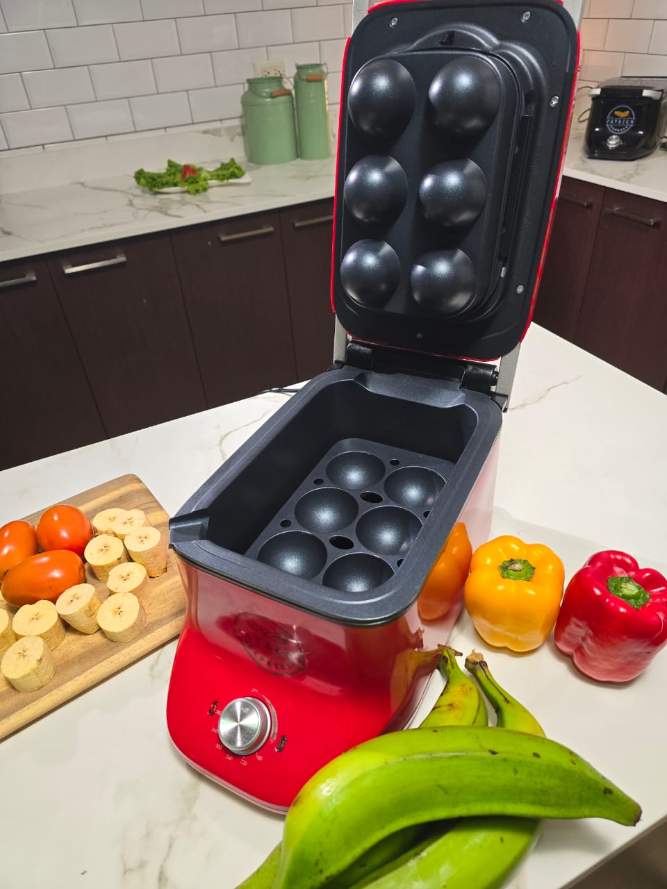 Pataconera Multifuncional Eléctrica 6 en 1 Capacidad 1 Litro Patacon Express PE1026 Freidora.