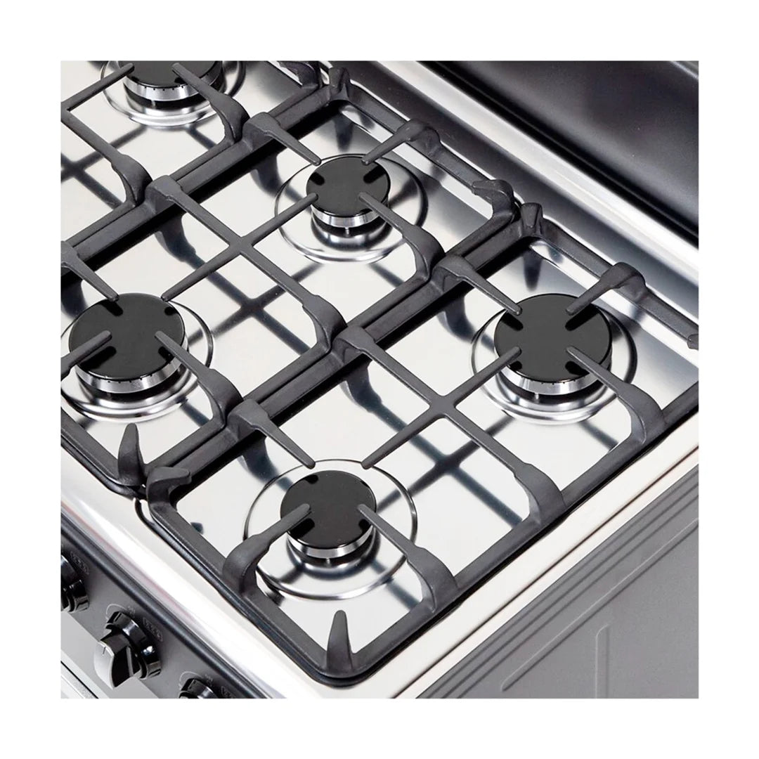 Estufa con Horno 30" 6 Quemadores a Gas Negro Nisato NE-3035RELAF (D)