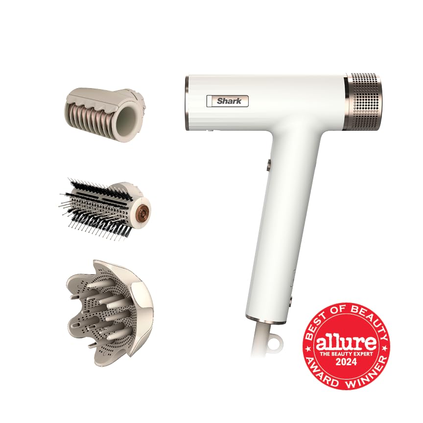 (LLEGANDO 10 DE AGOSTO) Secadora de Cabello Shark SpeedStyle HD332 1700W para Cabello Rizado y Crespo con Tecnología IQ Speed Styling y 4 Accesorios