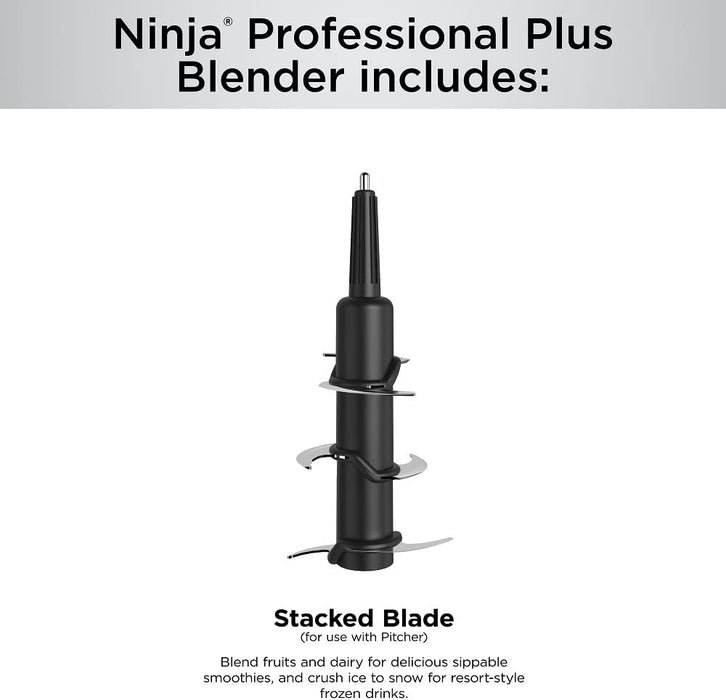 Ninja BN701 licuadora profesional Plus con auto iQ y 64 onzas. Capacidad  máxima de líquido Jarra de trituración total, en gris.