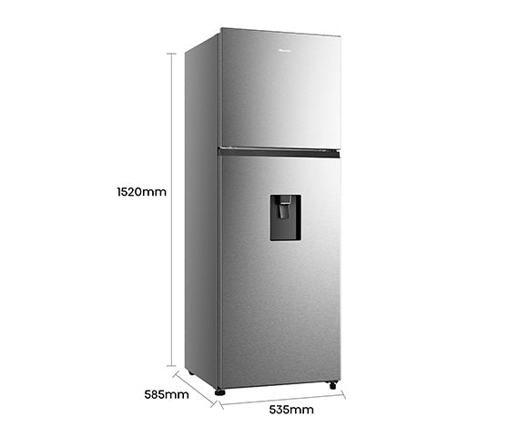 Refrigeradora Top Mount con Dispensador de Agua No Frost 11p3 Hisense RT11N6WKX1 HISENSE