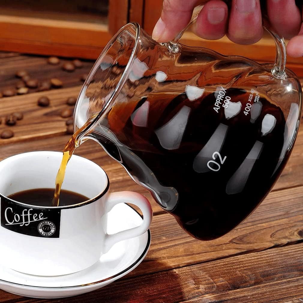 Servidor de Café de Vidrio Transparente 600ml XGS-60