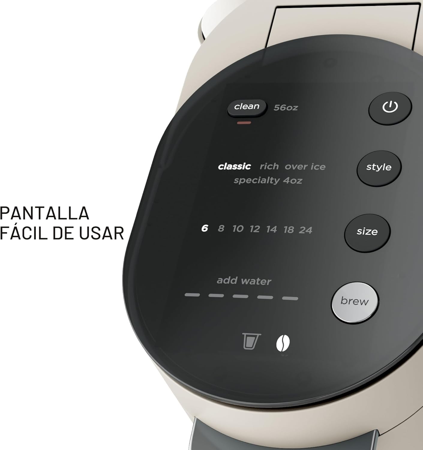 (LLEGANDO 10 DE AGOSTO) Cafetera Ninja PB051ST para Cápsulas y Café Molido con Espumador Integrado | 4 Estilos de Preparación | Color Stone | 1550W