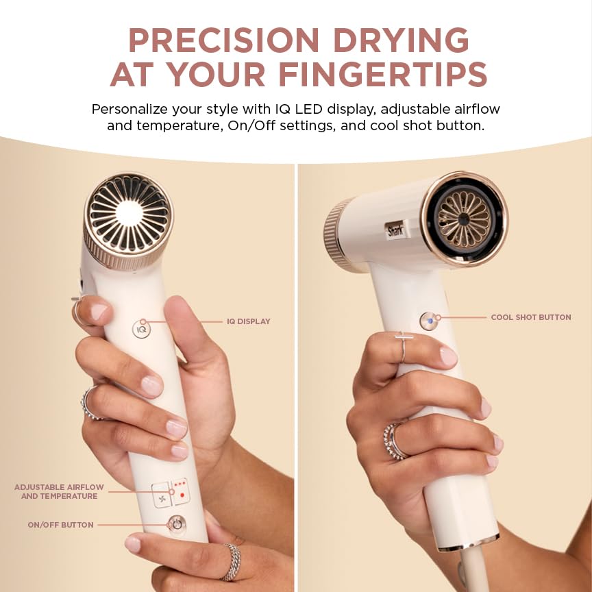 (LLEGANDO 10 DE AGOSTO) Secadora de Cabello Shark SpeedStyle HD332 1700W para Cabello Rizado y Crespo con Tecnología IQ Speed Styling y 4 Accesorios