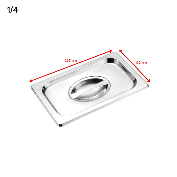 Tapa Inoxidable para GN Pan 1/4 265*162mm H5504