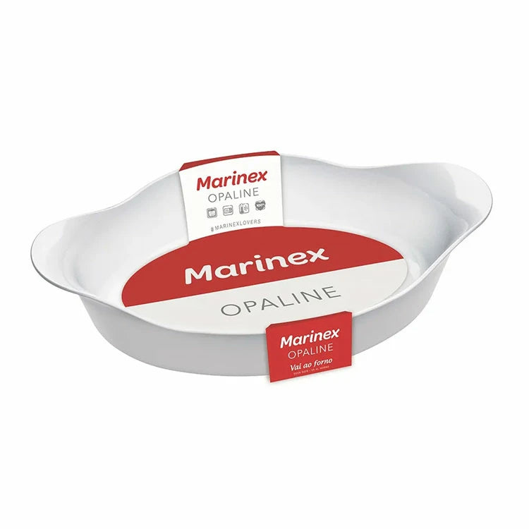 Bandeja Asador de Vidrio Blanco Marinex 65591701426732