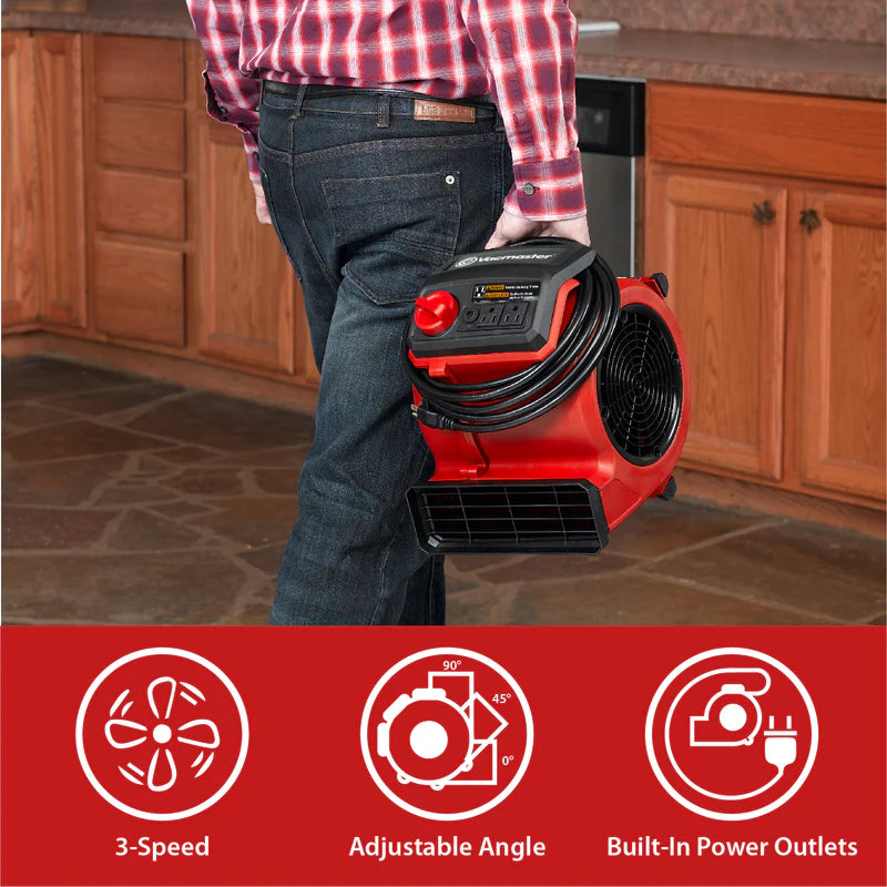 Secador De Piso De Aire Blower 3 Velocidades. "NO Sopla Aire Caliente, Solo Aire Ambiente" Vacmaster VK-AM201