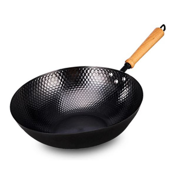 Sartén Wok de Acero con Mango de Madera 34cm TE34-D150