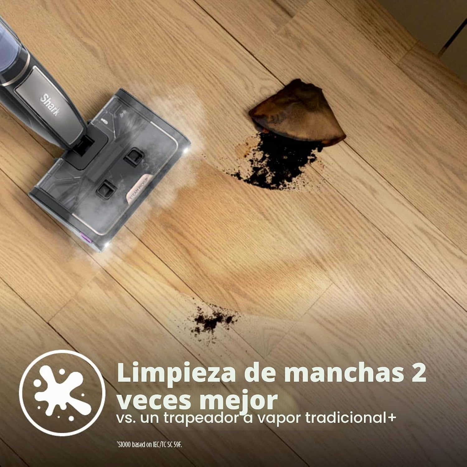 (LLEGANDO 1 DE SEPT) Limpiador Aspiradora de Pisos a Vapor Shark Steam Pickup SD201 3 en 1 – 1230W, 120V, Cepillo Autolimpiante