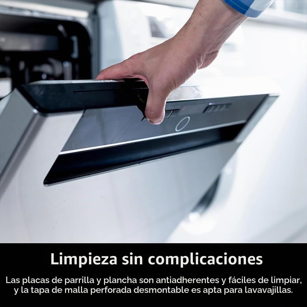 (LLEGANDO 1 DE SEPT) Parrilla Eléctrica Ninja Sizzle 2 en 1 Grill & Griddle 1450W – GR101