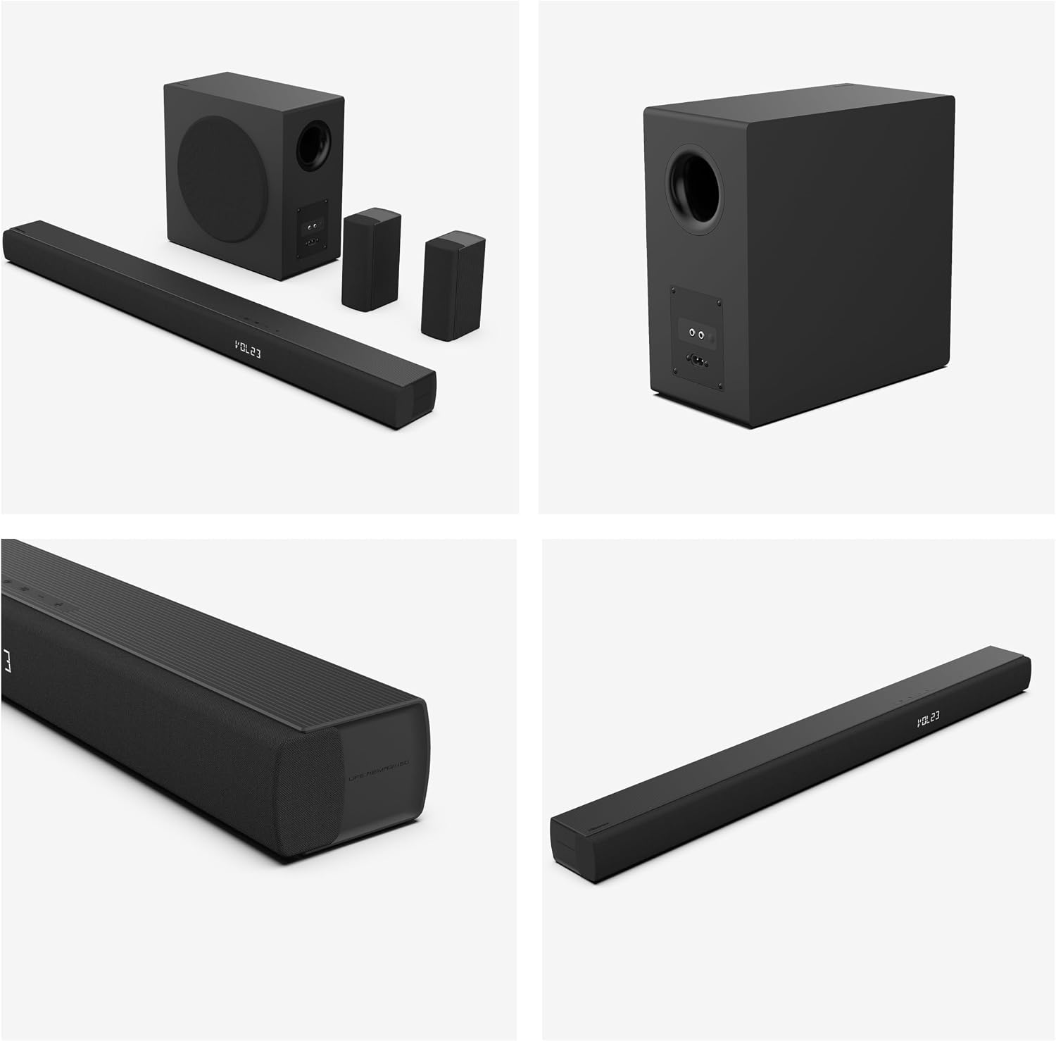 Barra de Sonido Hisense HS5100 5.1 Canales con Subwoofer Inalámbrico, Altavoces Traseros y 540W | Dolby Audio & DTS Virtual:X