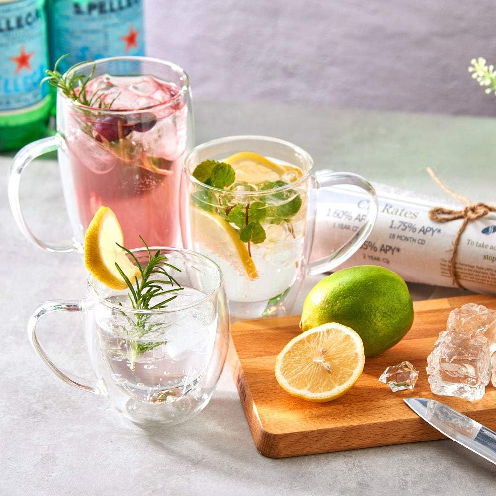 Taza de Doble Vidrio para Café 350ml FSK9516