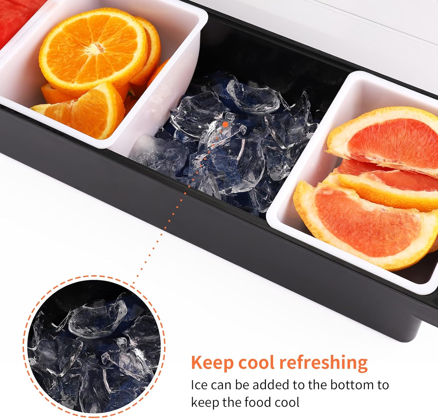 Almacenador de 4 Compartimientos de Plástico 808031-4