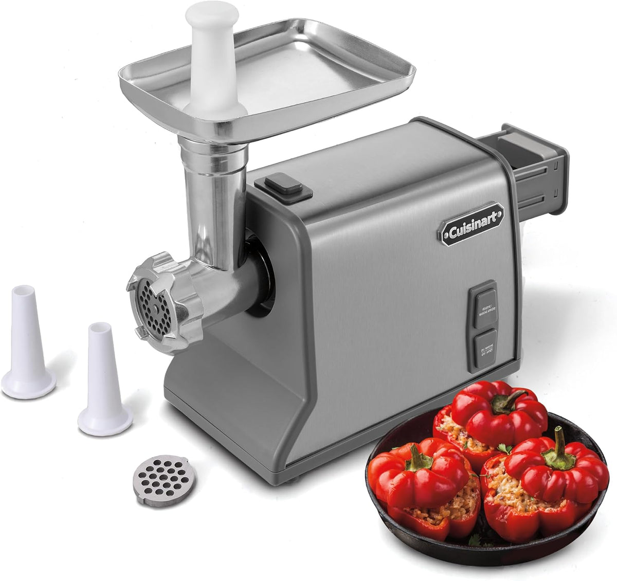 Molino Eléctrico para Carne Cuisinart 300W de Acero Inoxidable MG-220C