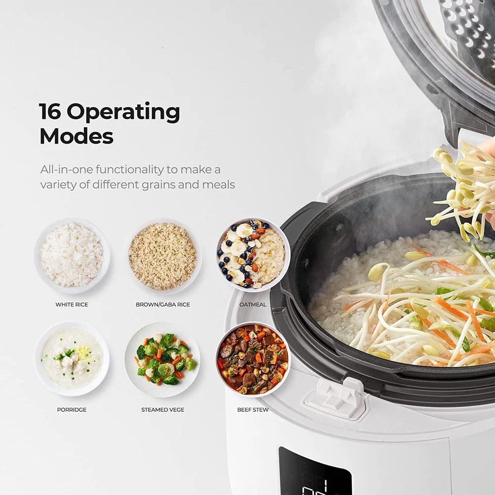 Olla Arrocera Cuckoo CRP-ST1009FW Twin Pressure 10 Tazas | Rice Cooker Coreana Premium Multifuncional