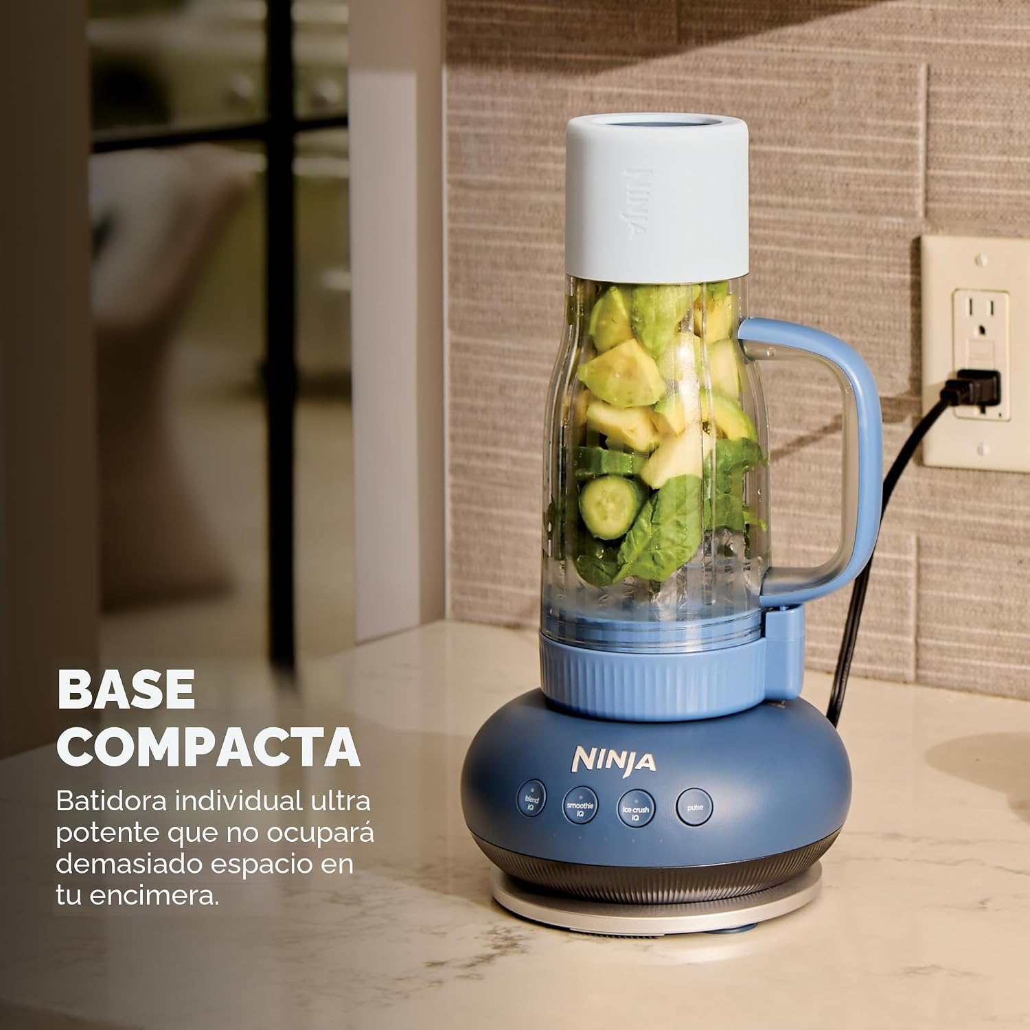 (LLEGANDO 10 DE AGOSTO) Licuadora Ninja Detect Power Blender Pro DB351CY 1200W con Tecnología BlendSense®, Jarra de 2.1L y Vasos Individuales | Trituradora de Hielo