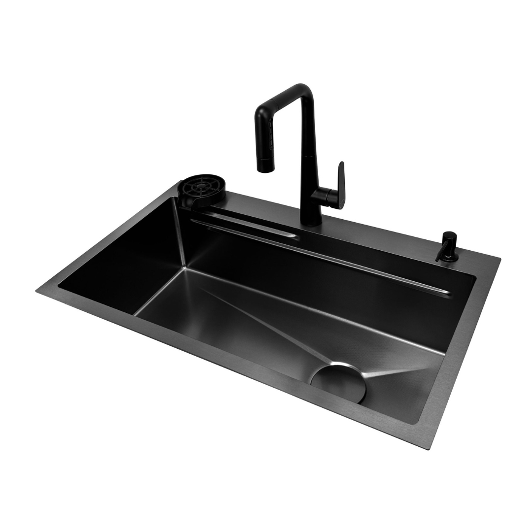 Kit Fregador + Grifo de Acero Inoxidable 304 Oceania 33 Gasco