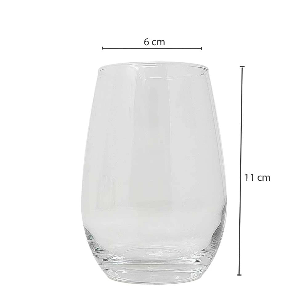 Set 6 Vasos de Vidrio Dubai 355ml/12oz Nadir 77640201398233