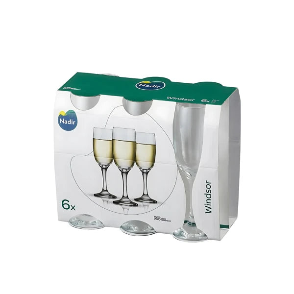 Set 6 Copas de Vino WINDSOR de Vidrio 210ml Nadir 78280200760552 Nadir