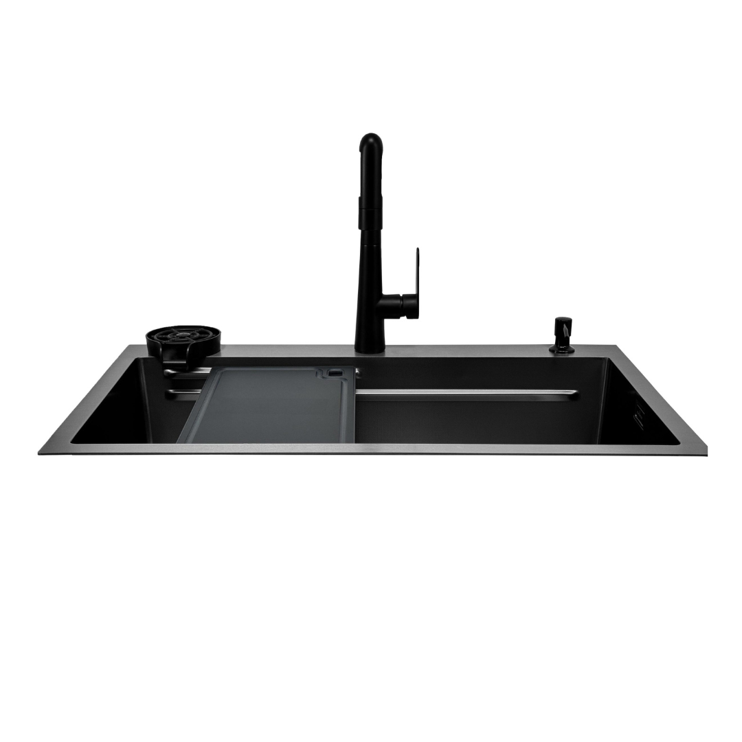 Kit Fregador + Grifo de Acero Inoxidable 304 Oceania 33 Gasco