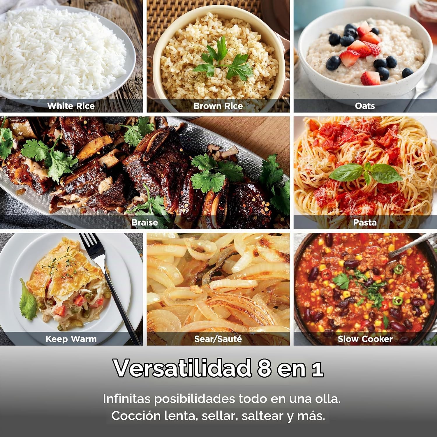 (LLEGANDO 1 DE SEPT) Olla Multicocción Multifuncional Ninja Foodi PossibleCooker Pro MC1100 6.5 Qt / 6.1 Litros – 8 en 1