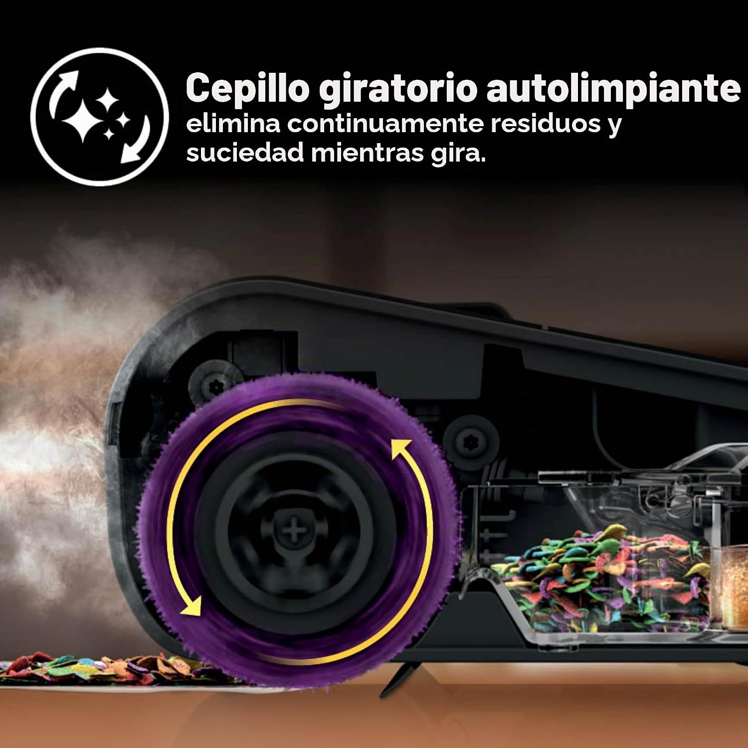 (LLEGANDO 1 DE SEPT) Limpiador Aspiradora de Pisos a Vapor Shark Steam Pickup SD201 3 en 1 – 1230W, 120V, Cepillo Autolimpiante