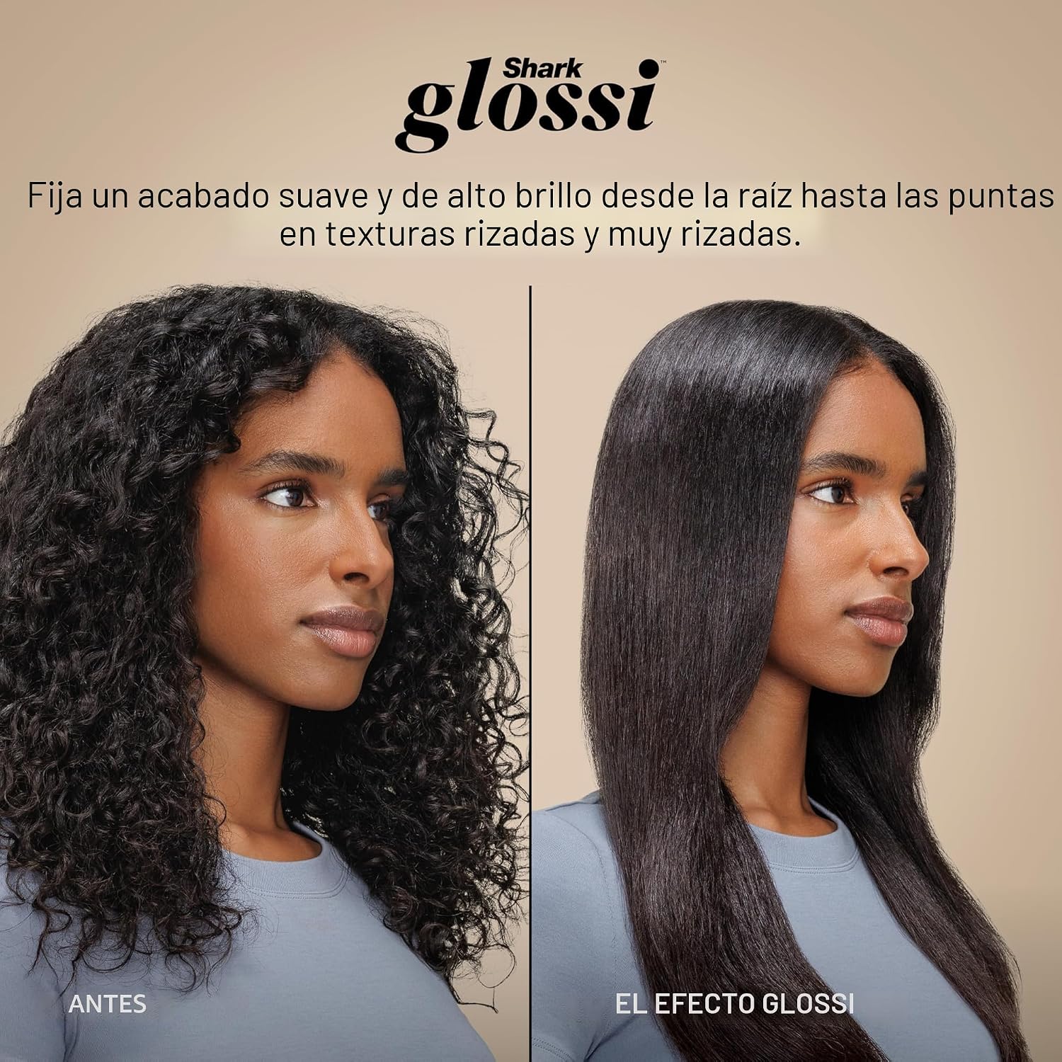 (LLEGANDO 1 DE SEPT) Cepillo Secador y Estilizador Shark Glossi HT302PK 2 en 1 – 1300W, 120V, Color Lychee