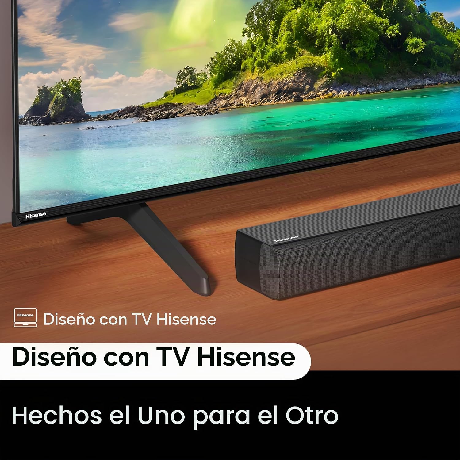 Barra de Sonido Hisense HS5100 5.1 Canales con Subwoofer Inalámbrico, Altavoces Traseros y 540W | Dolby Audio & DTS Virtual:X