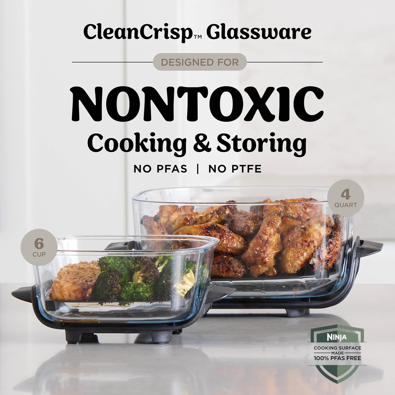 Freidora de Aire Crispi Pro 4 en 1 Portátil Ninja Stone FN101ST