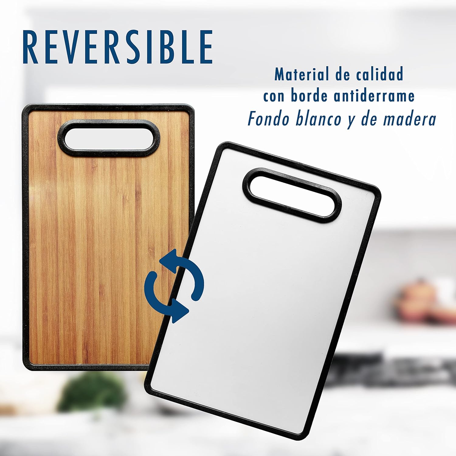 (LLEGANDO 16 DE ENERO) Tabla de Picar Plástico Reversible 37x23cm NS435203