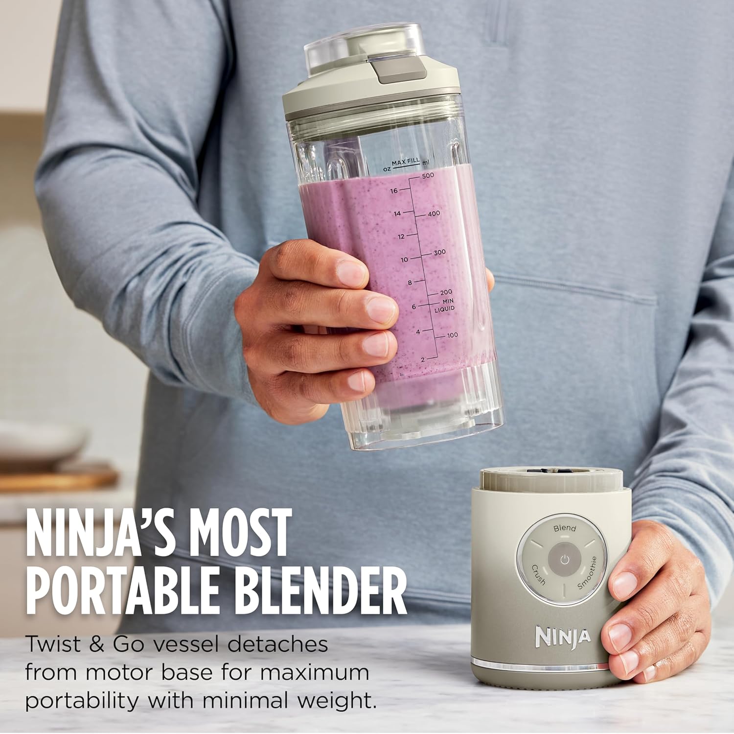 Licuadora Portátil Blast Max Inalámbrica 22oz Ninja 4 Colores Disponib