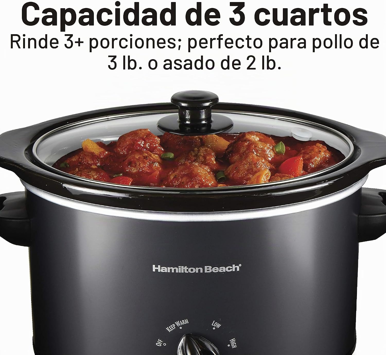 Olla de Cocción Lenta Hamilton Beach HB33231 – 3 Qt / 2.8 L