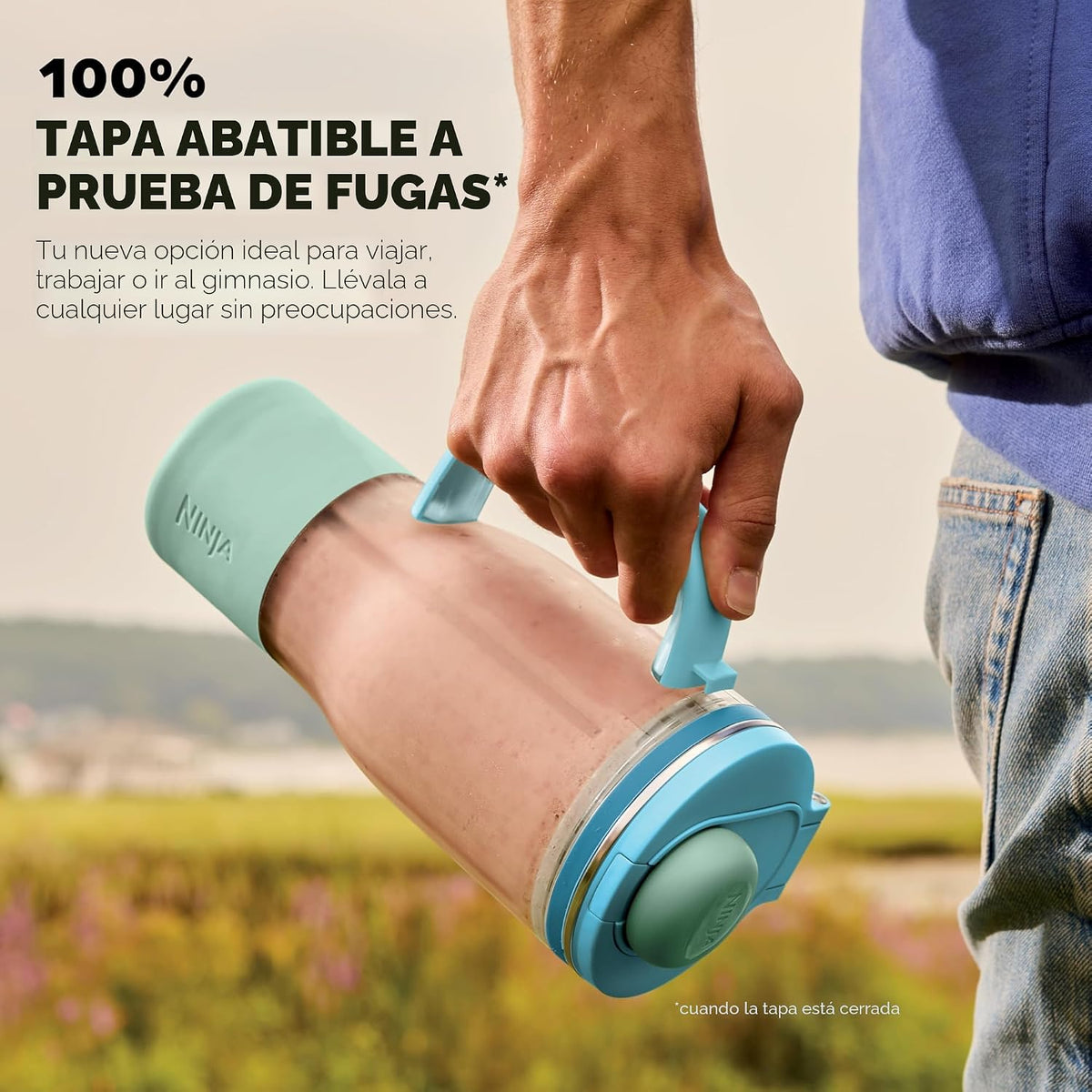 Licuadora Personal Ninja BlendBOSS 1200W con Vaso Portátil 770 ml – DB351BL