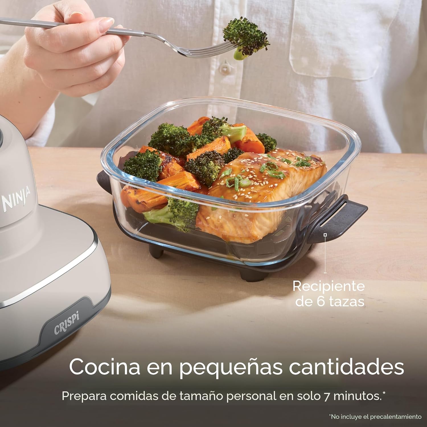 Freidora de Aire Crispi Pro 4 en 1 Portátil Ninja Stone FN101ST