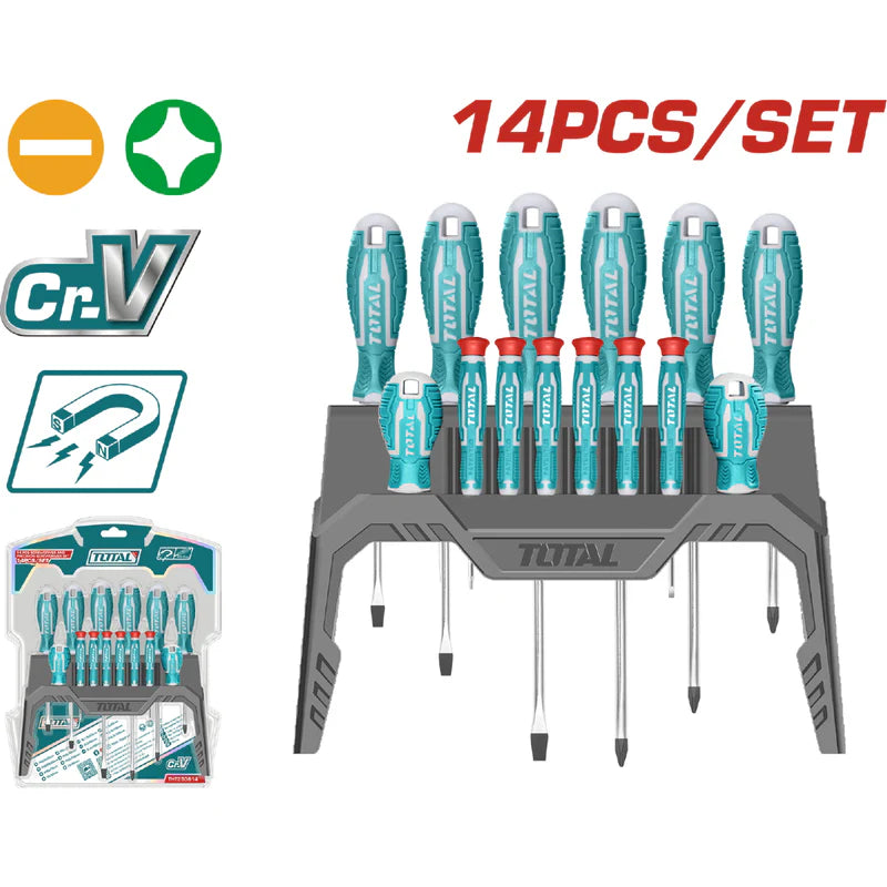 Juego De Destornillador Y Destornillador De Precisión De 14 Piezas THT250614