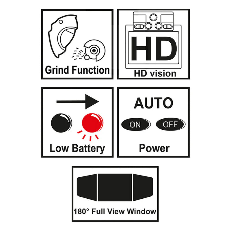 Mascara Para Soldar Electrónica De Nilón Con Área De Visión 100×67Mm. TSP9103
