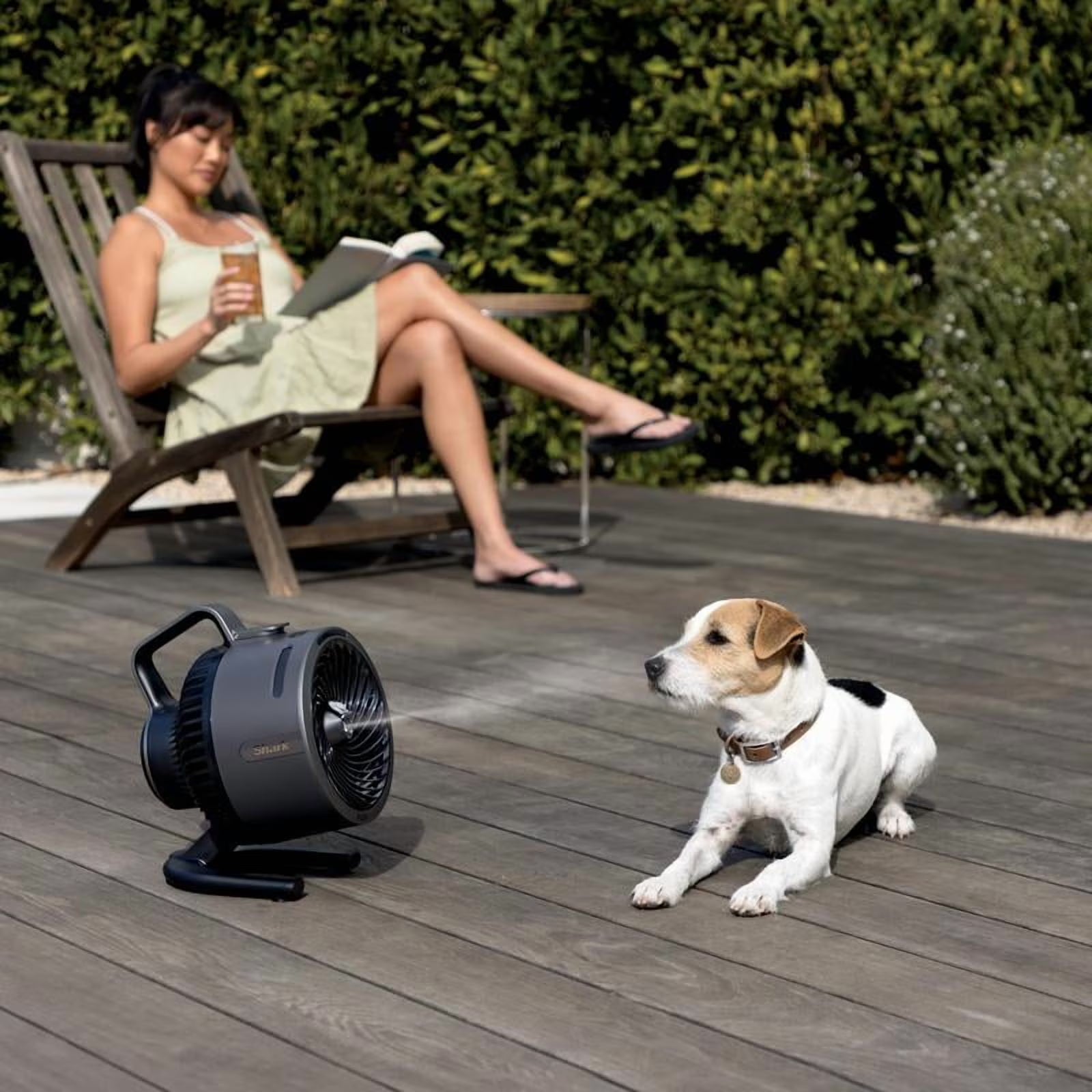 (LLEGANDO 5 DE MAYO) Ventilador Abanico Portátil FlexBreeze HydroGo Gris Oscuro Shark FA052