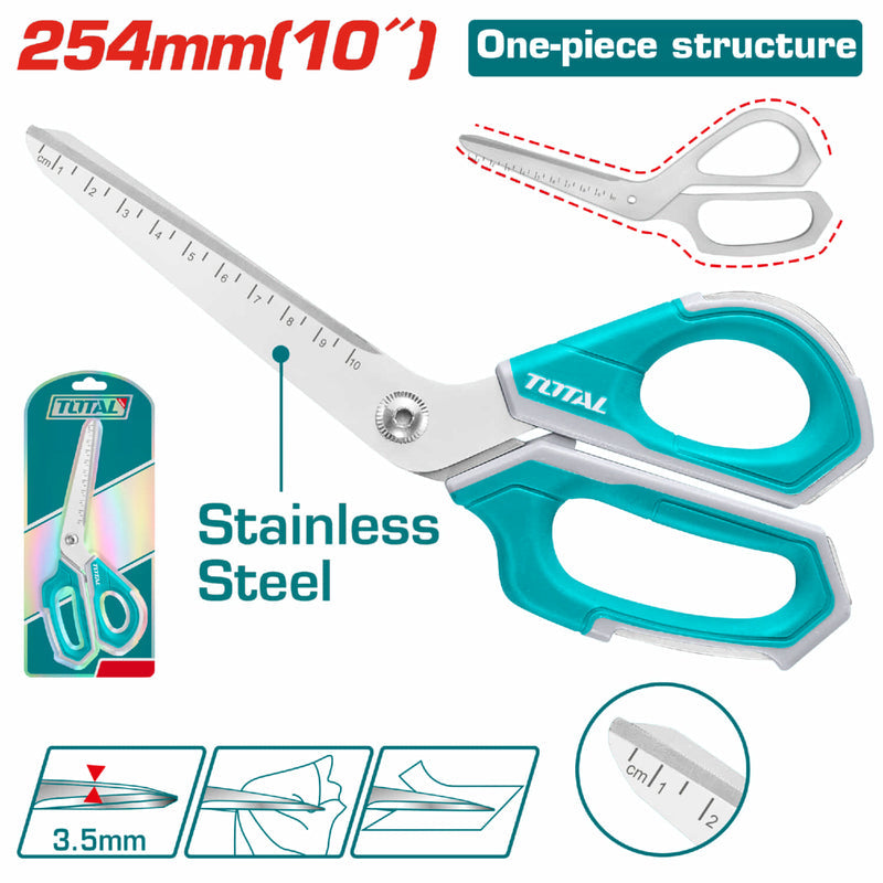 Tijera De 10" (254 Mm) Material De La Hoja: Acero Inoxidable Grosor De La Hoja: 3,5 Mm THSCRS25088