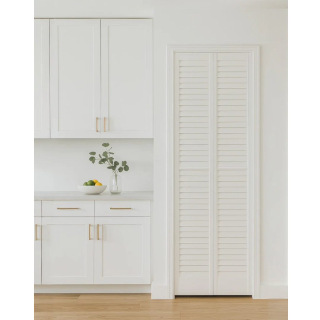 Puerta PVC Plegable para Closet Blanco Mate 82x203cm 143-92-4001