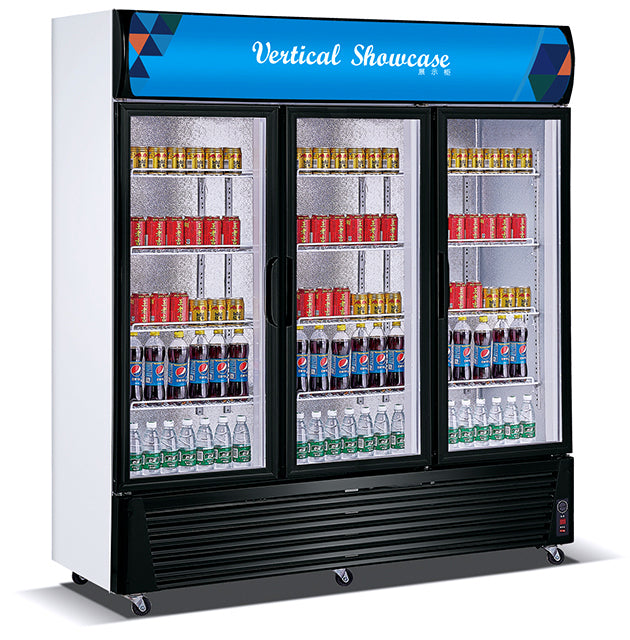 (LLEGANDO 15 DE SEPTIEMBRE) Vitrina Refrigerador Nevera Exhibidor Vertical 45.91p3/1300L de 3 Puertas de Vidrio – LG-1300B