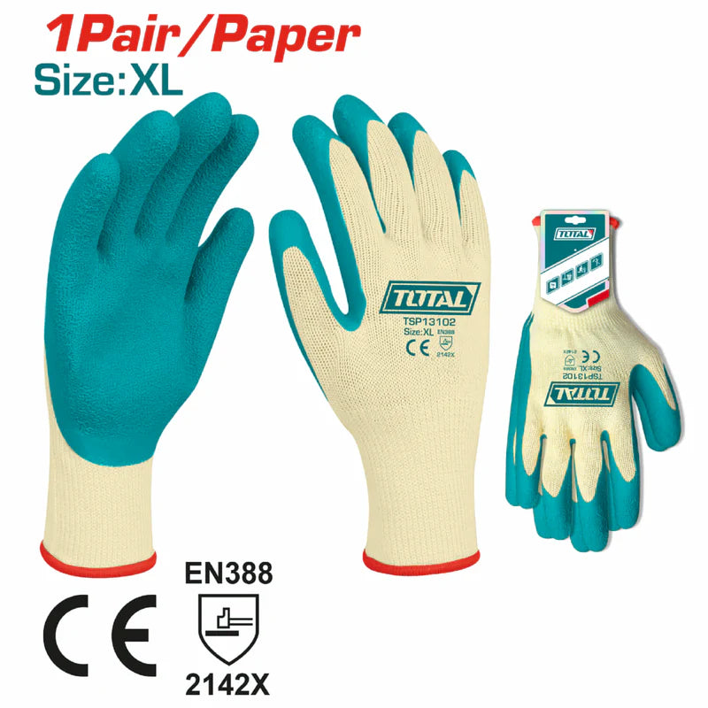 Guantes De Látex Talla XL Calibre 10 Se Vende En Par. Total TSP13102