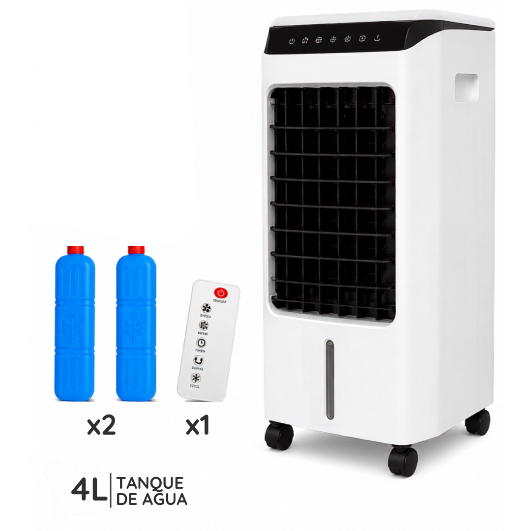 (LLEGANDO 3 DE JULIO) Enfriador de Aire Evaporativo Portátil con Control Remoto | Climatizador de Aire con Tanque de 4 Litros Homestar HS-KL08S