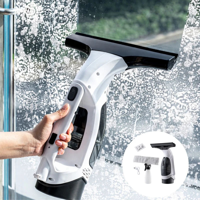Limpiacristales Eléctrico Con Pulverizador. Limpiador De Ventanas Multiuso Con Recolector De Agua Y Carga USB-C. LT738