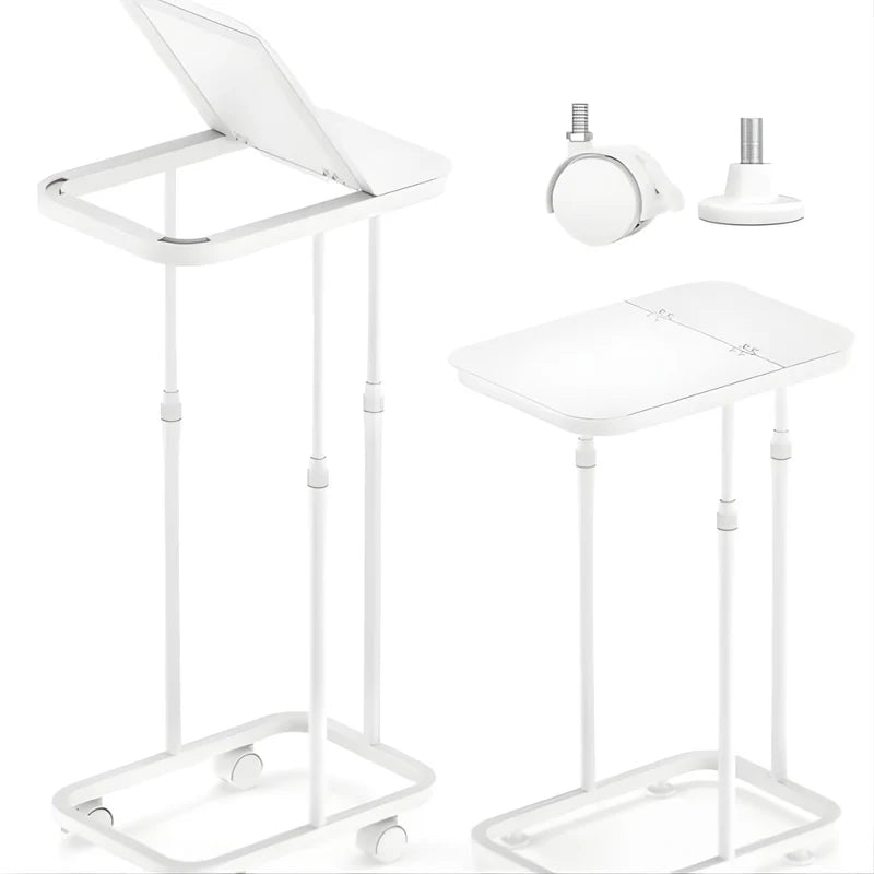 Basurero Ajustable Con Tapa Y Ruedas (60X33x22cm). Bote De Basura Para Bolsas De 20L A 90L. Papelera. Color Blanco. UR111