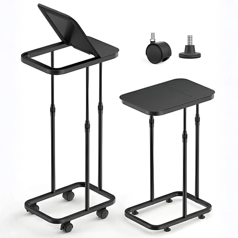 Basurero Ajustable Con Tapa Y Ruedas (60X33x22cm). Bote De Basura Para Bolsas De 20L A 90L. Papelera. Color Negro. UR112