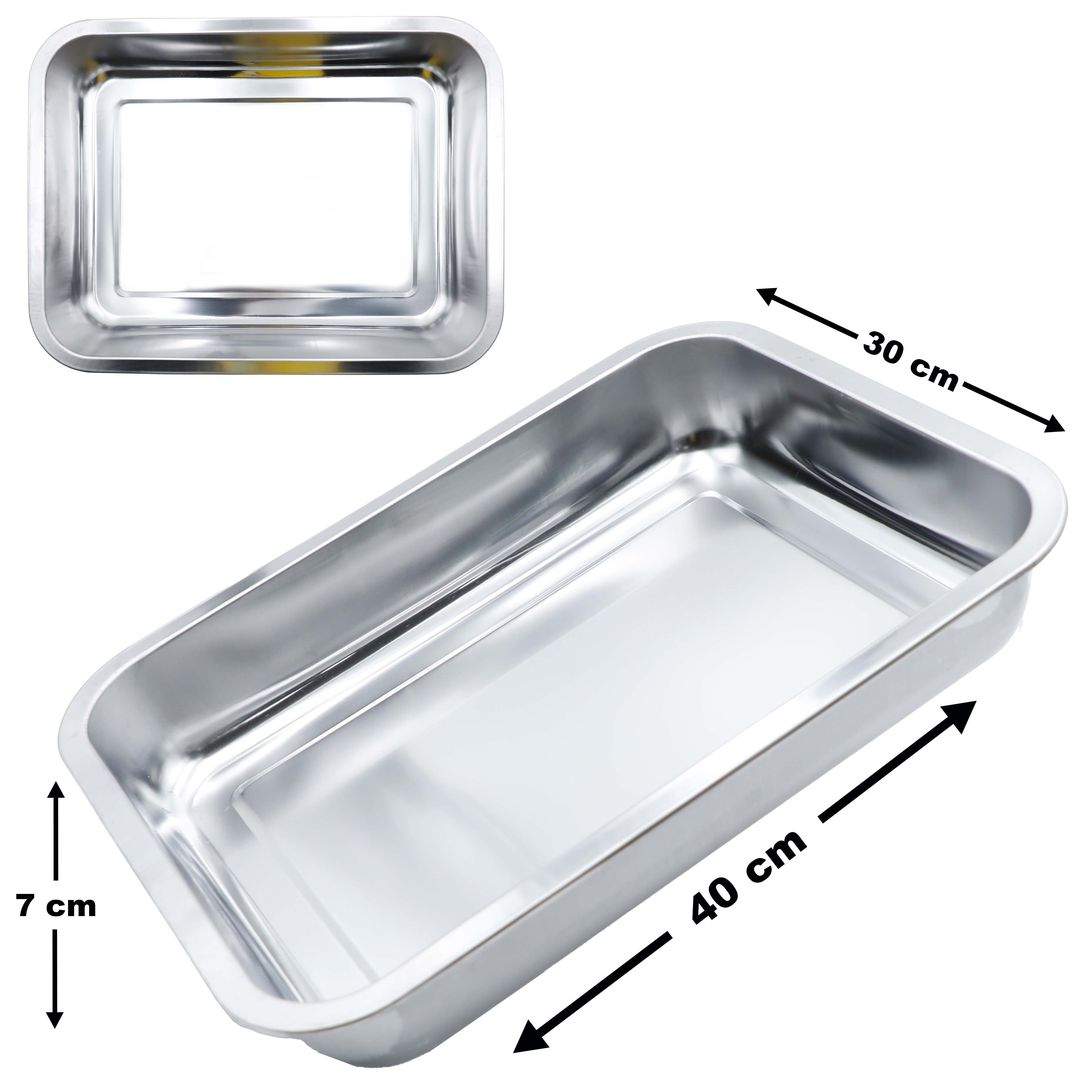 Bandeja de Acero Inoxidable 40x30x7cm A151-DP4030