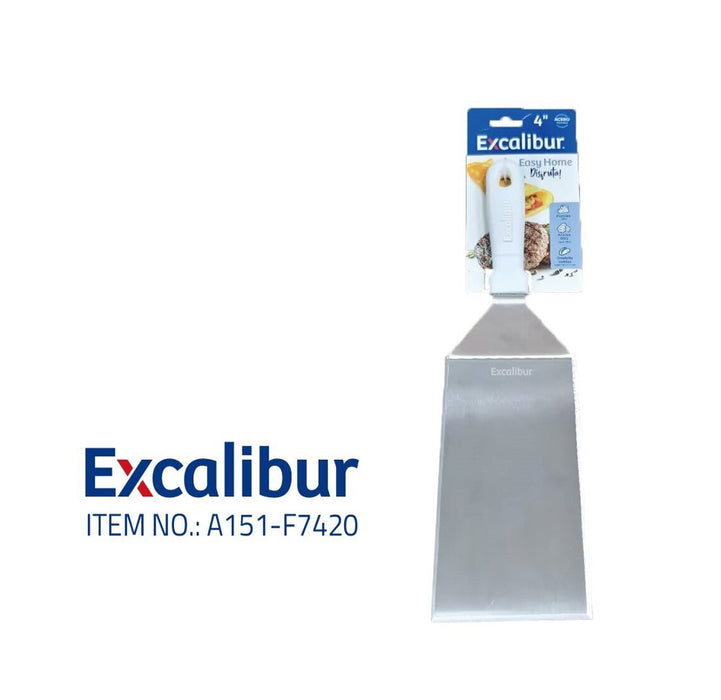 Espátula Angular Multiuso 4" de Acero Inoxidable Excalibur A151-F7420